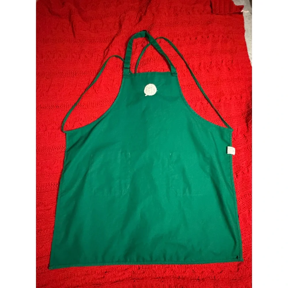 Starbucks Barista Apron Green Embroidered Siren Logo Uniform 11010737 Pockets